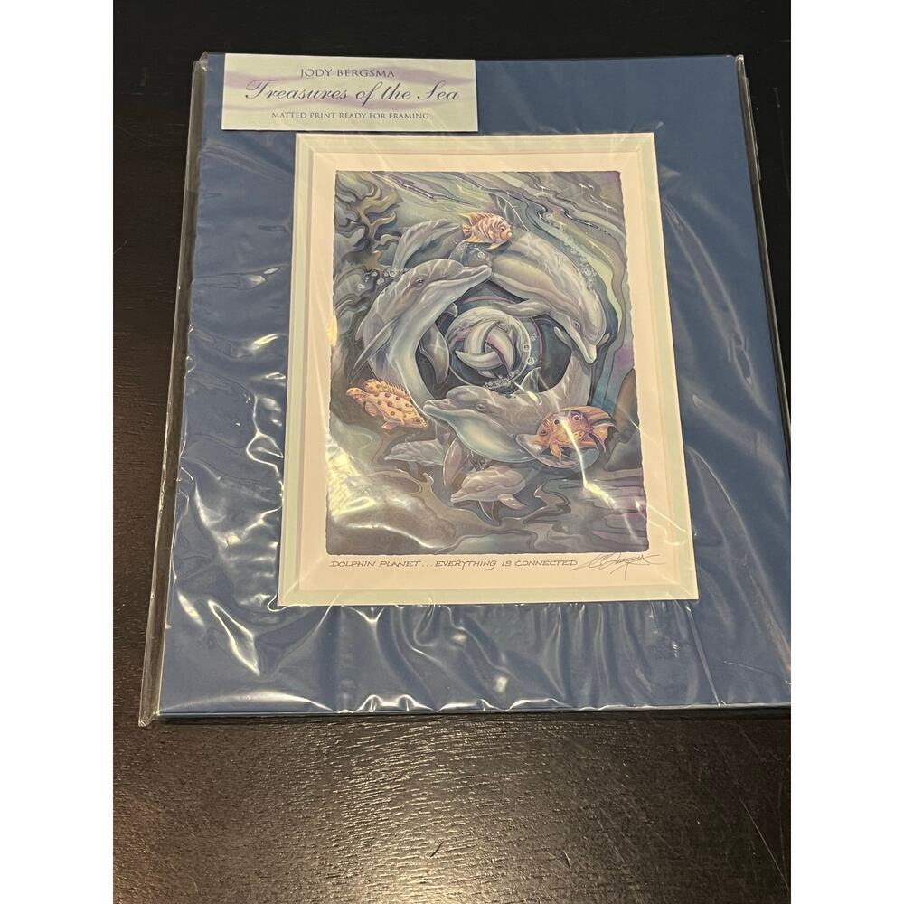 Jody Bergsma Dolphin Planet Print  10x8